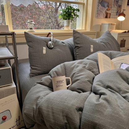 100% Linen Duvet Cover Set - Solid Colour Collection