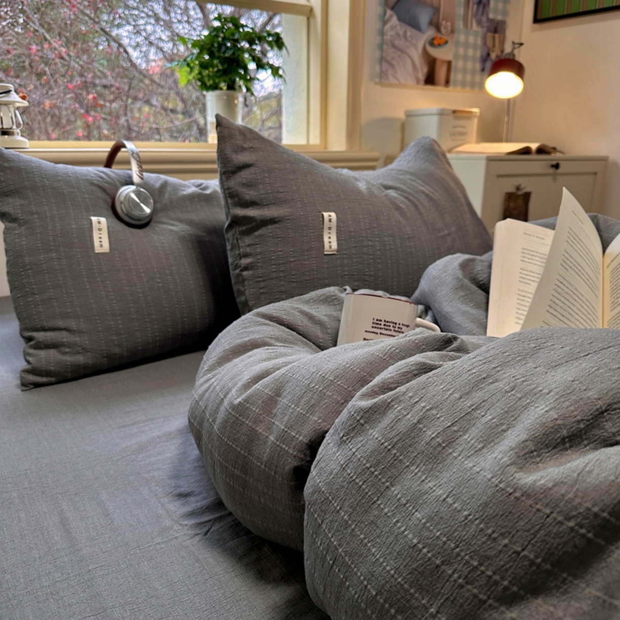 100% Linen Duvet Cover Set - Solid Colour Collection