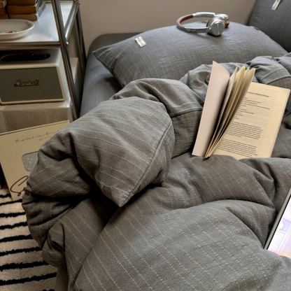 100% Linen Duvet Cover Set - Solid Colour Collection