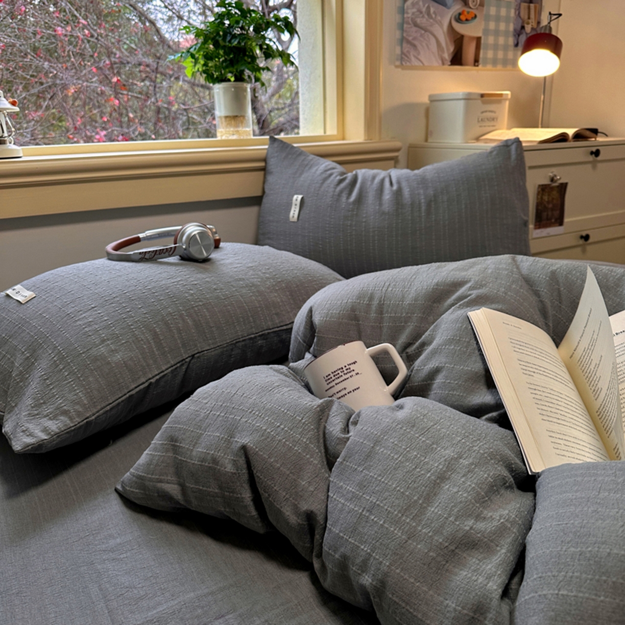 100% Linen Duvet Cover Set - Solid Colour Collection