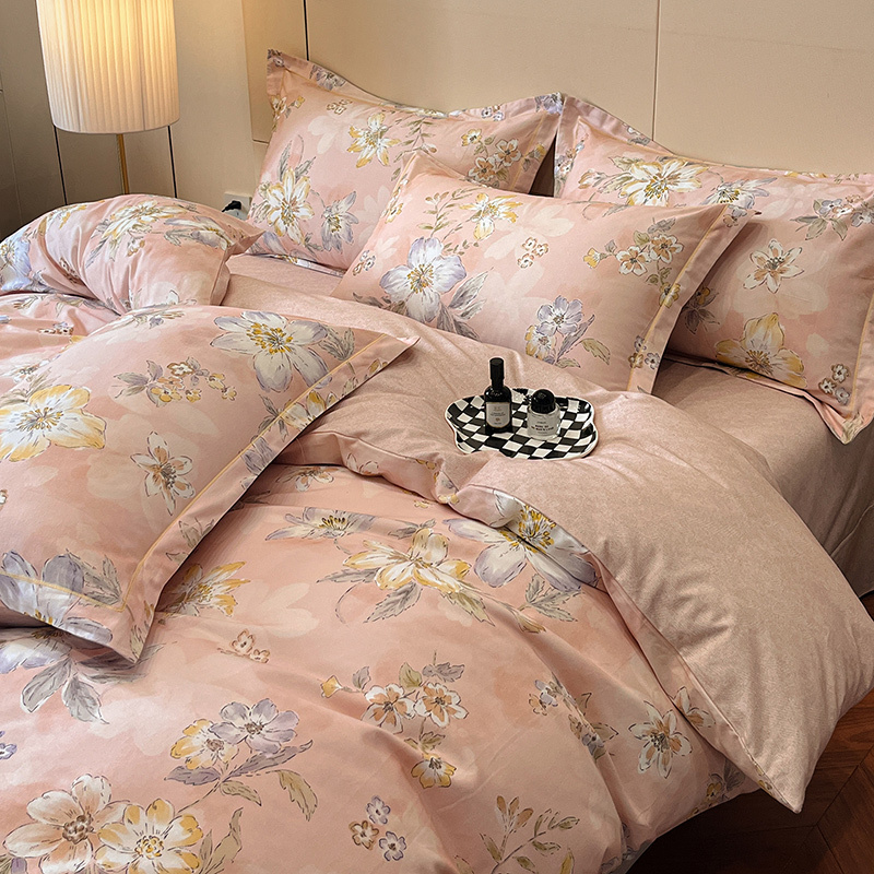 Blush Love Song Cotton Bedding Set