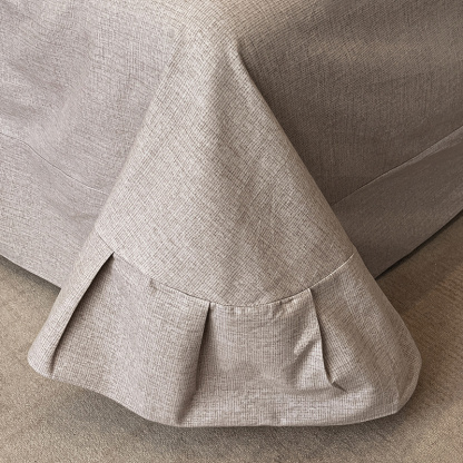 Floral Grace Grey Cotton Bedding Set