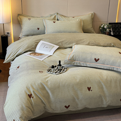 Sunshine Stripes Cotton Bedding Set