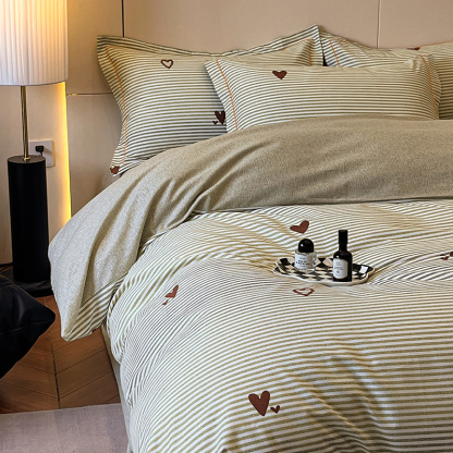 Sunshine Stripes Cotton Bedding Set