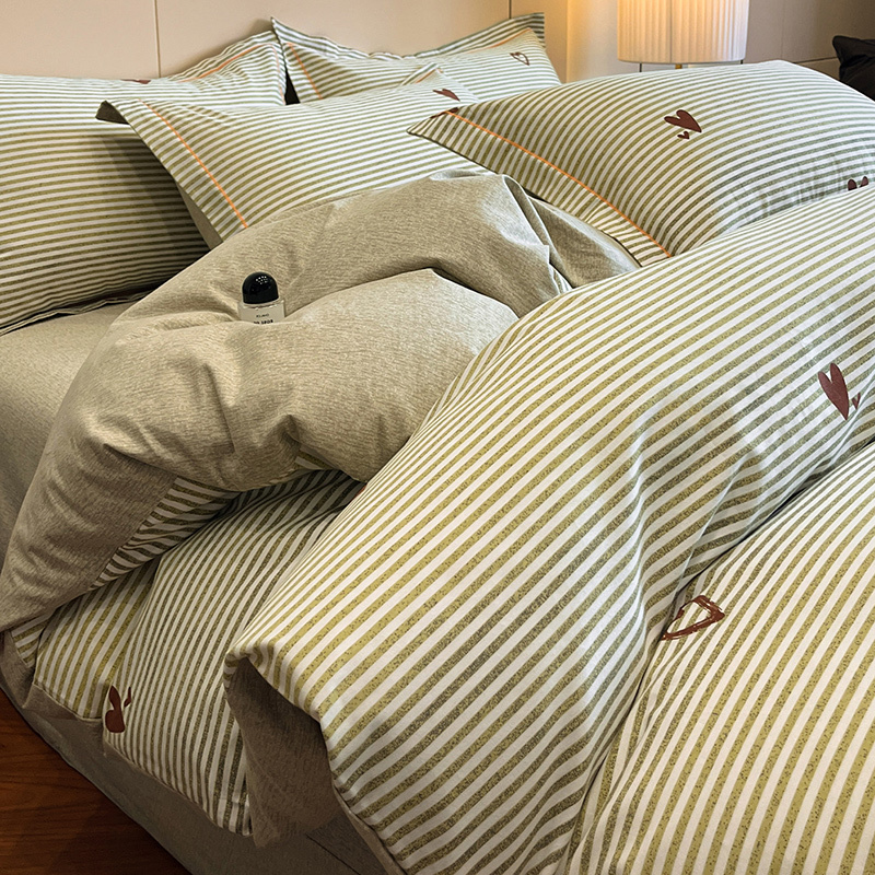 Sunshine Stripes Cotton Bedding Set