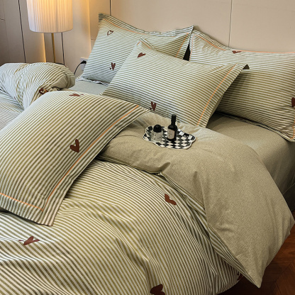 Sunshine Stripes Cotton Bedding Set