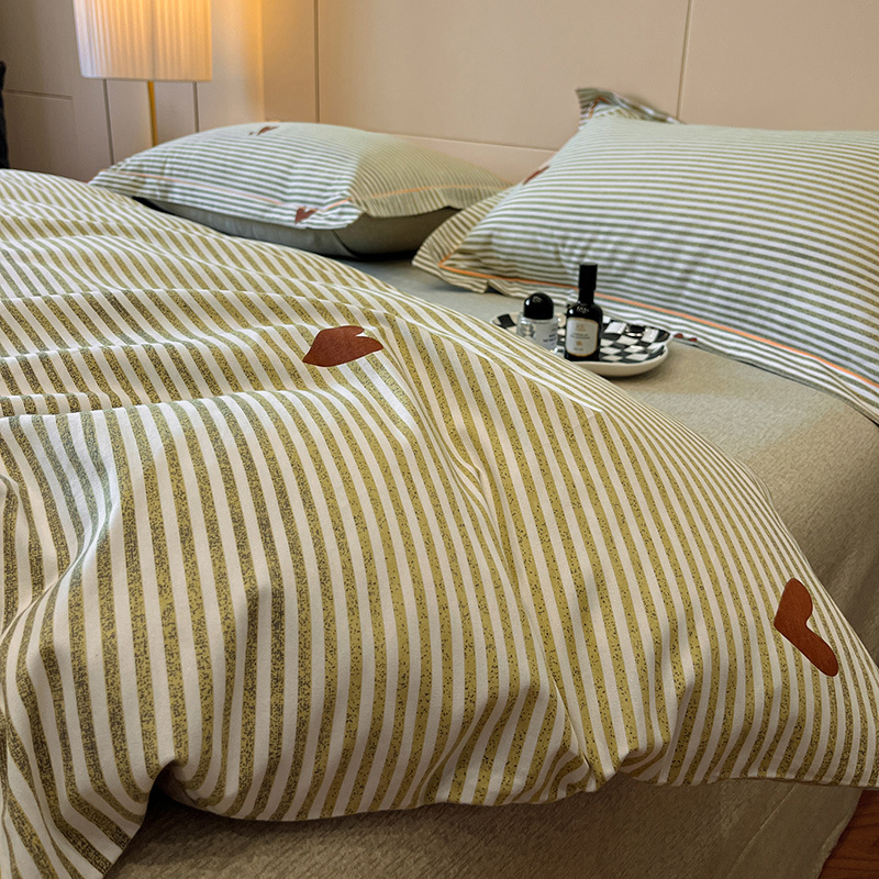 Sunshine Stripes Cotton Bedding Set
