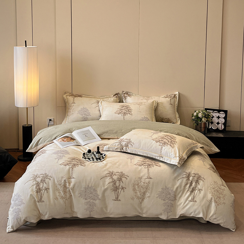 Tropical Palm Cotton Bedding Set