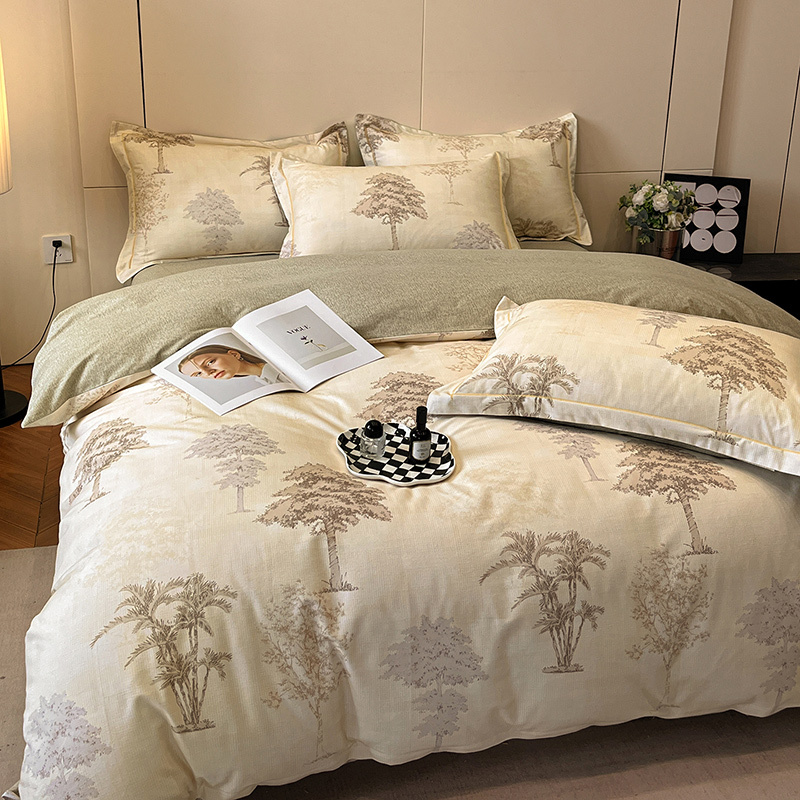 Tropical Palm Cotton Bedding Set