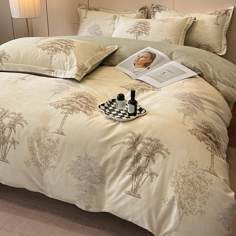 Tropical Palm Cotton Bedding Set