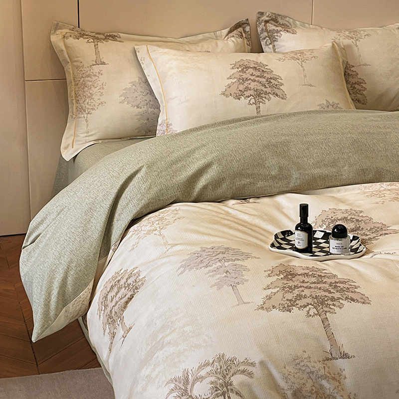 Tropical Palm Cotton Bedding Set