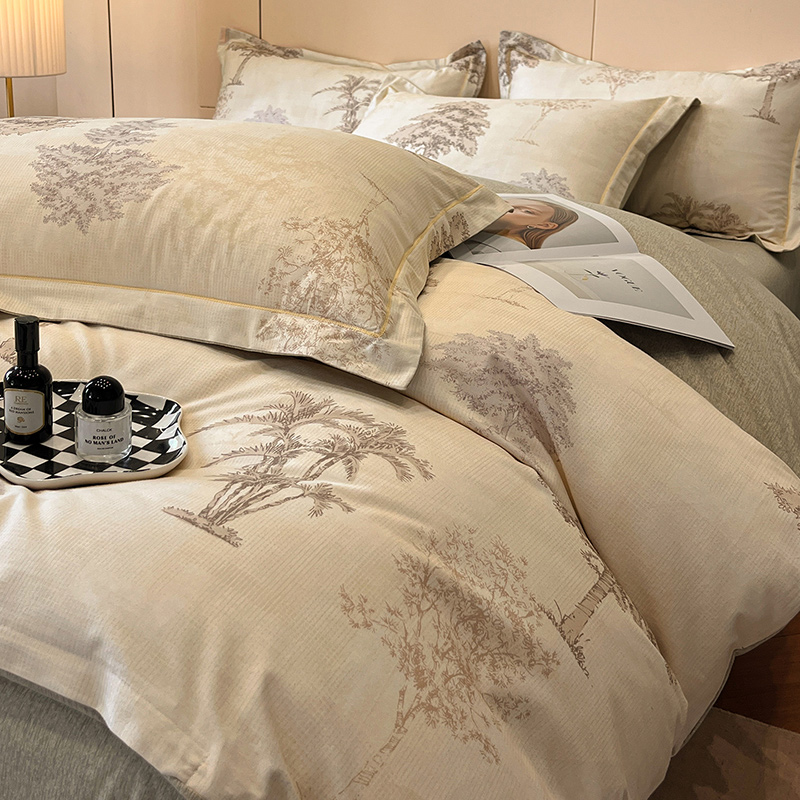 Tropical Palm Cotton Bedding Set