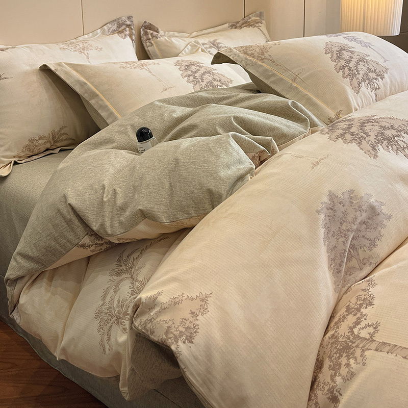 Tropical Palm Cotton Bedding Set