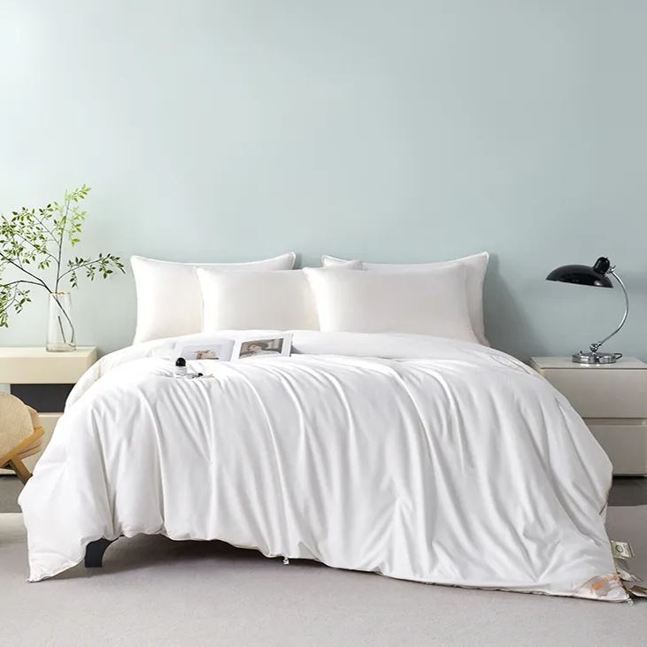 Premium Mulberry Silk Duvet – White