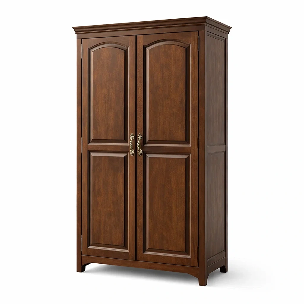 Armoire en bois chêne marron 2 portes 180 x 100 x 50 cm-DREAMNESTHOME