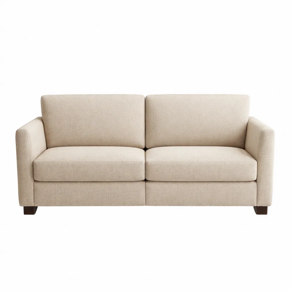 Canapé 3 places en tissu beige-DREAMNESTLIVING