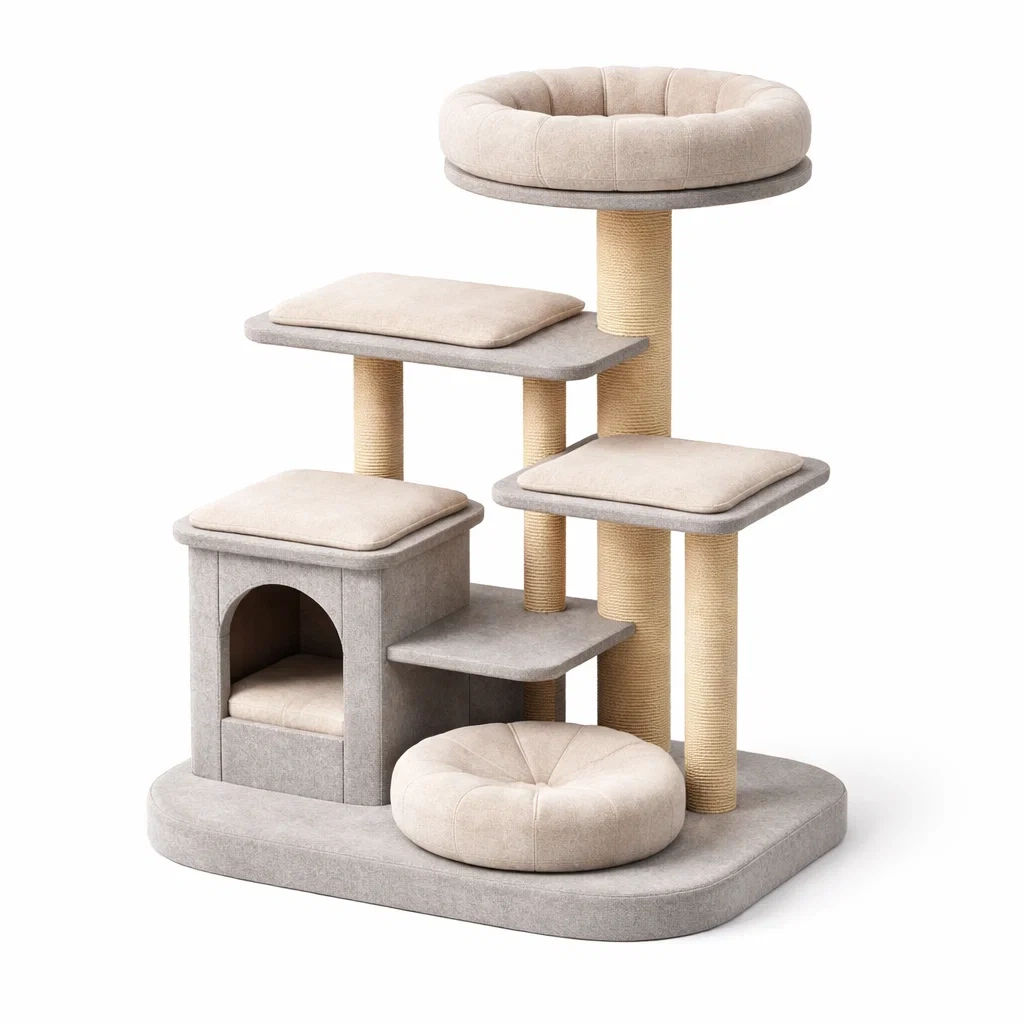 Espace de vie pour chats,Arbre à chat - URBANZENVIBES