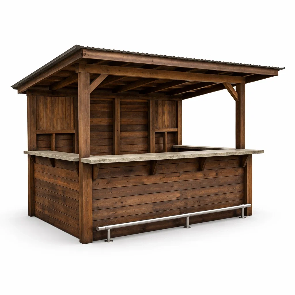 Espace architectural extérieur,Kiosque bar de jardin - URBANZENVIBES