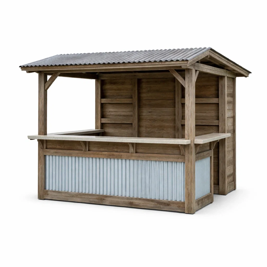 Espace architectural extérieur,Kiosque bar de jardin - URBANZENVIBES