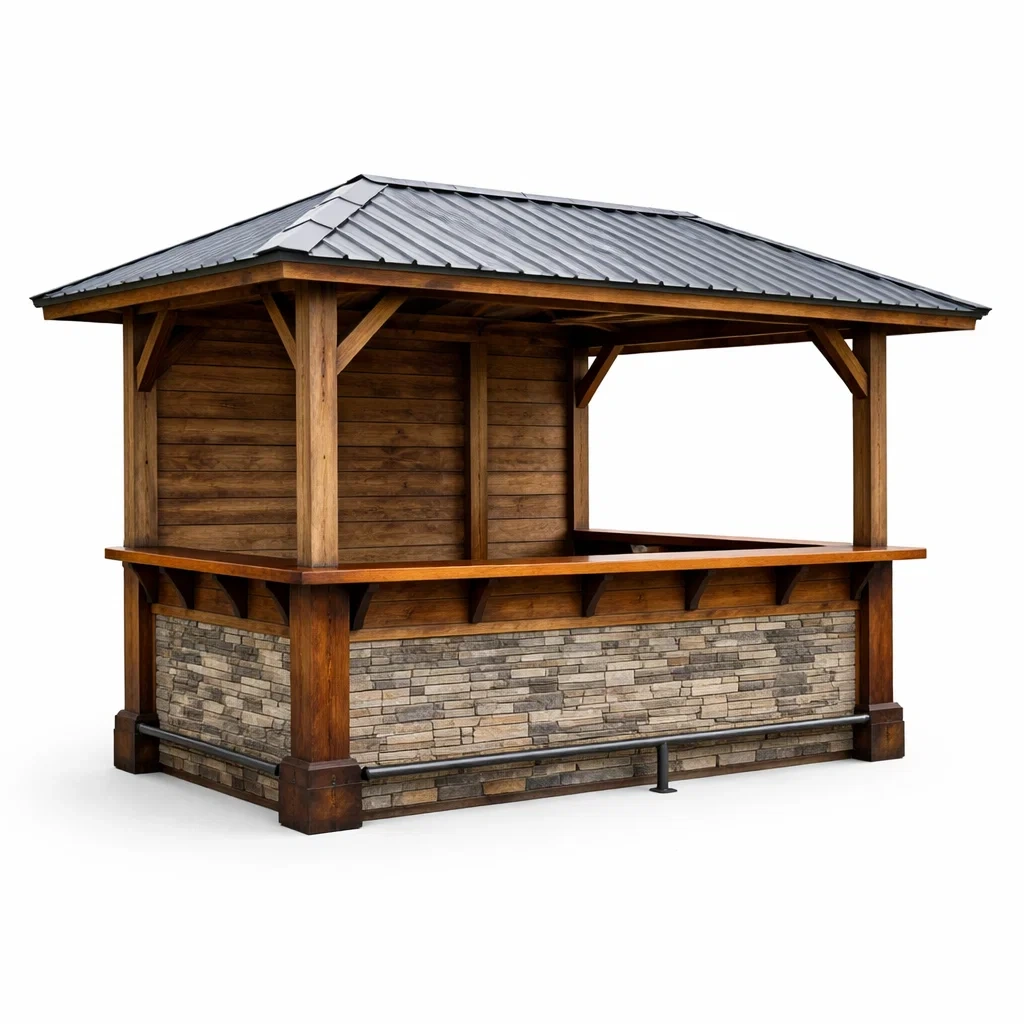 Espace architectural extérieur,Kiosque bar de jardin - URBANZENVIBES