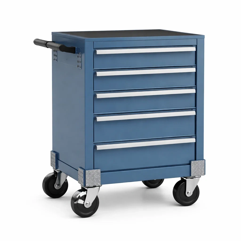 Chariot à outils en métal avec tiroirs et roulettes-URBANZENVIBES