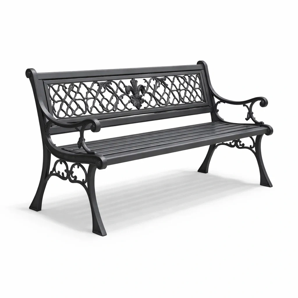 Banc en fonte noir-NESTFUSIONLIVING