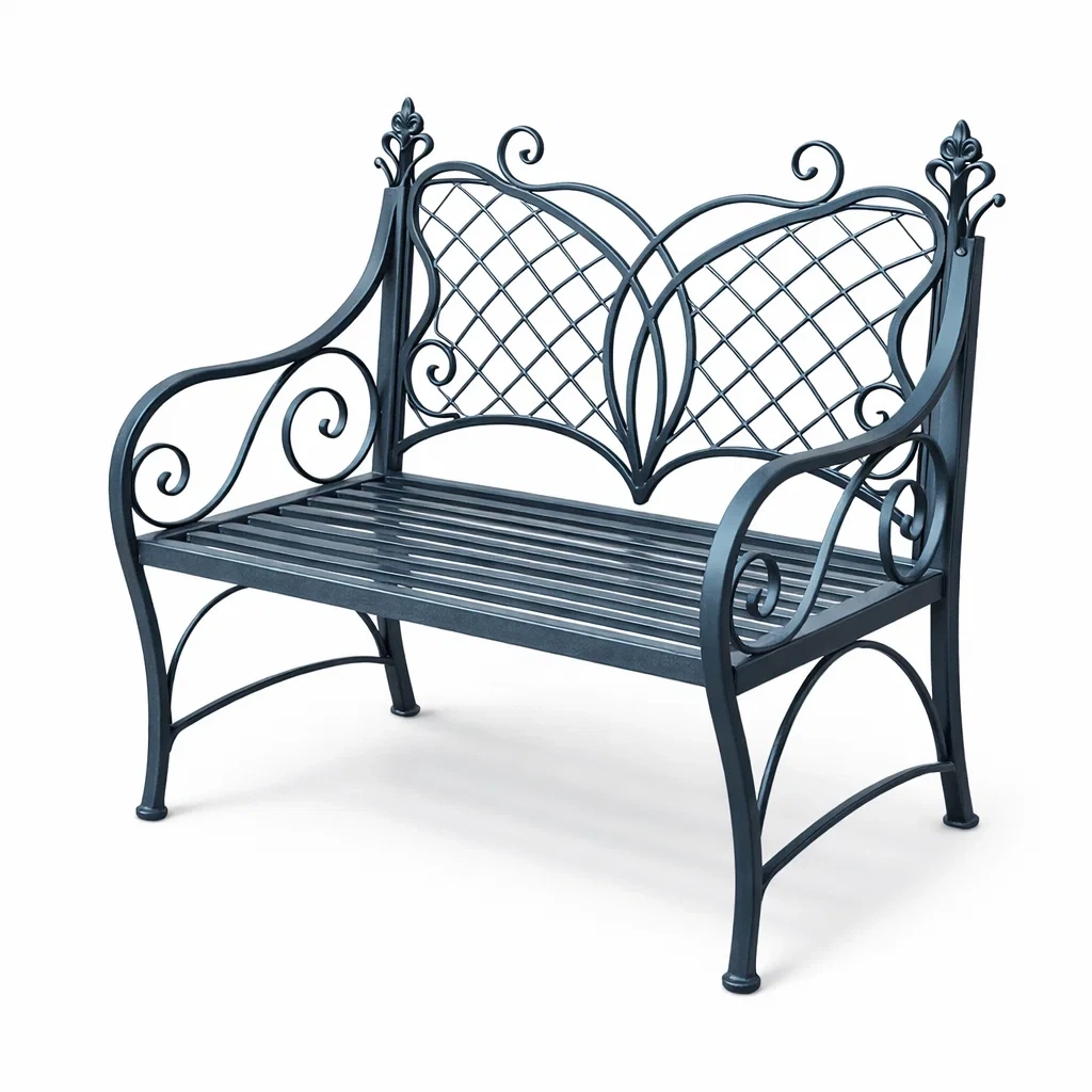 Banc en métal décoratif-NESTFUSIONLIVING