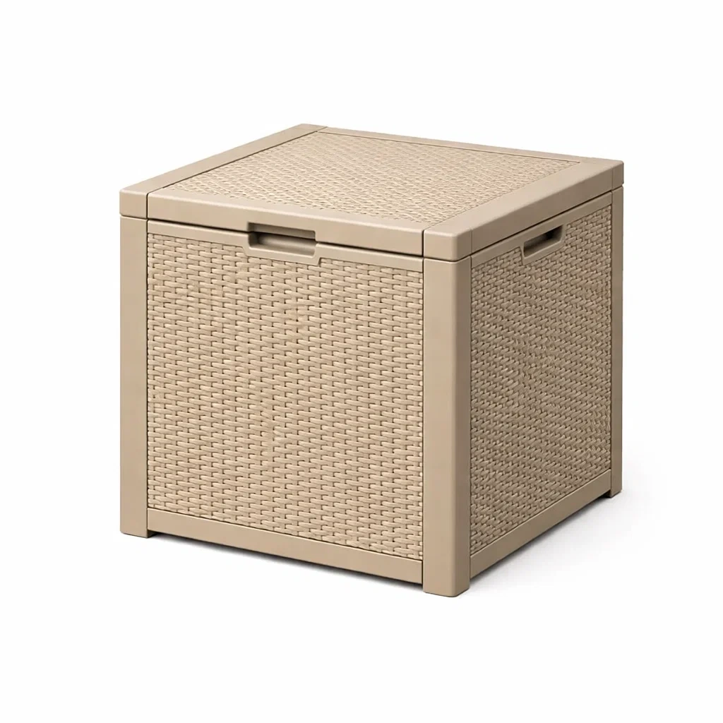 Coffre de rangement en polypropylène tressé 45x45x45 cm-NESTFUSIONLIVING