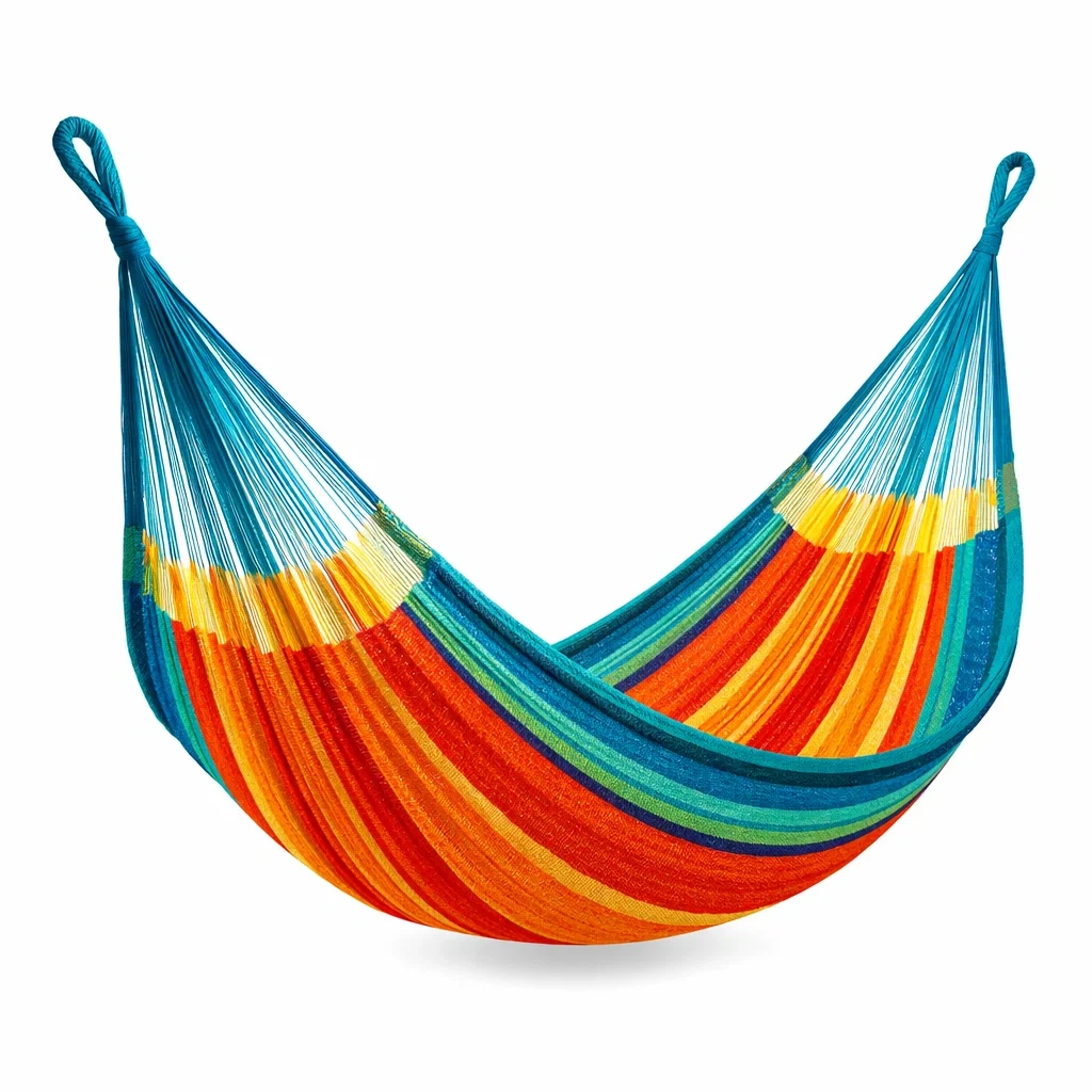 Hamac en coton multicolore-NESTFUSIONLIVING