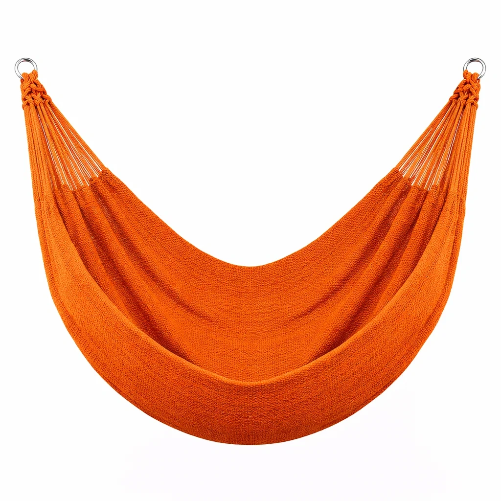 Hamac en coton orange 200x150 cm-NESTFUSIONLIVING