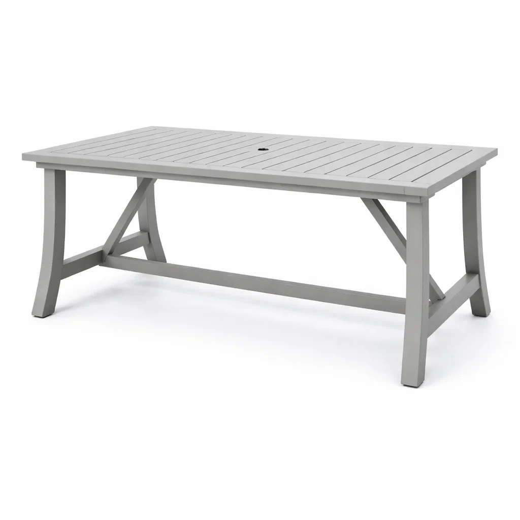 Table en métal gris-NESTFUSIONLIVING