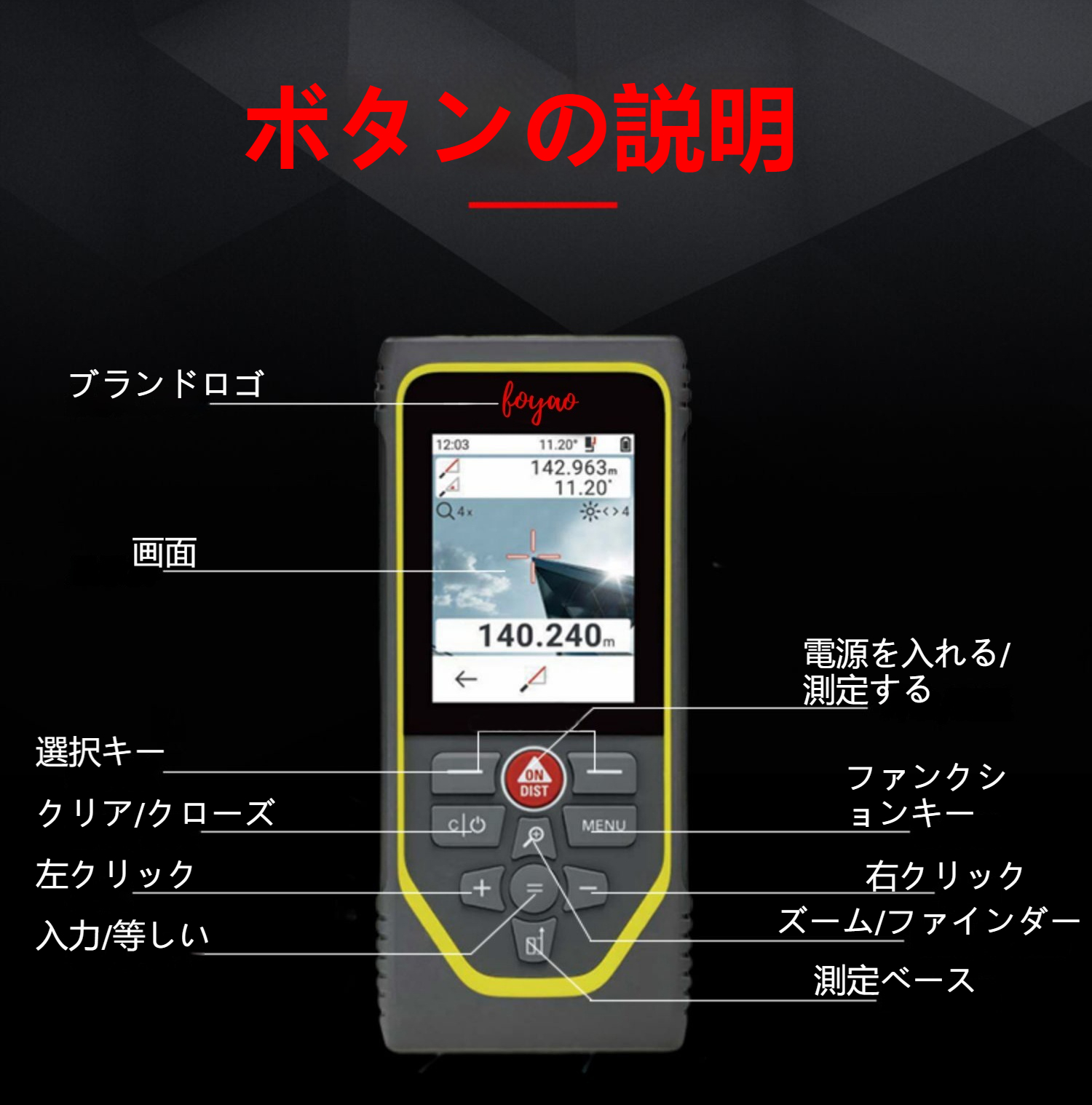 レーザー距離計 300メートル 屋内外高精度 赤外線電子メジャー 不動産測定