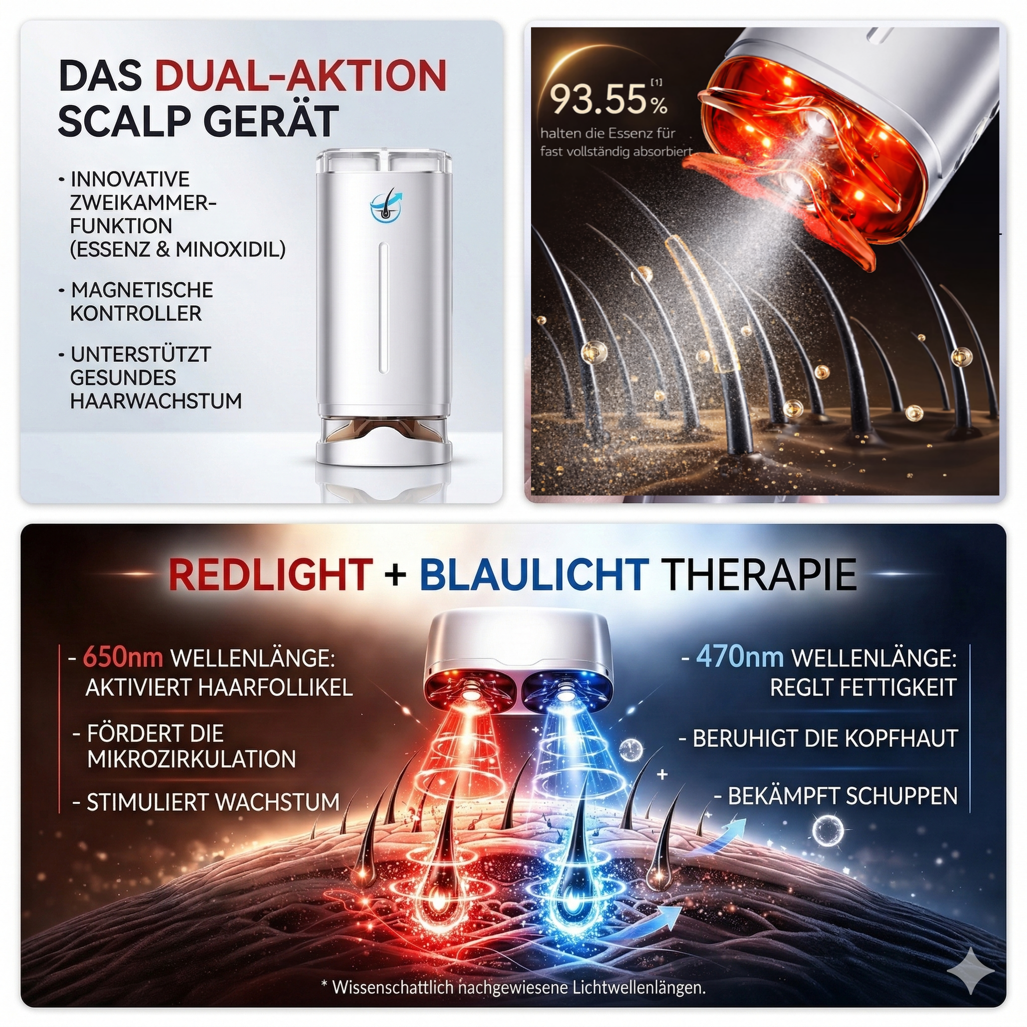 Micromist Kopfhaut-Infusionssystem – Automatischer Minoxidil-Applikator
