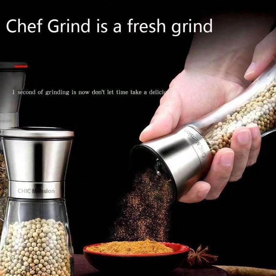 Manual pepper grinder