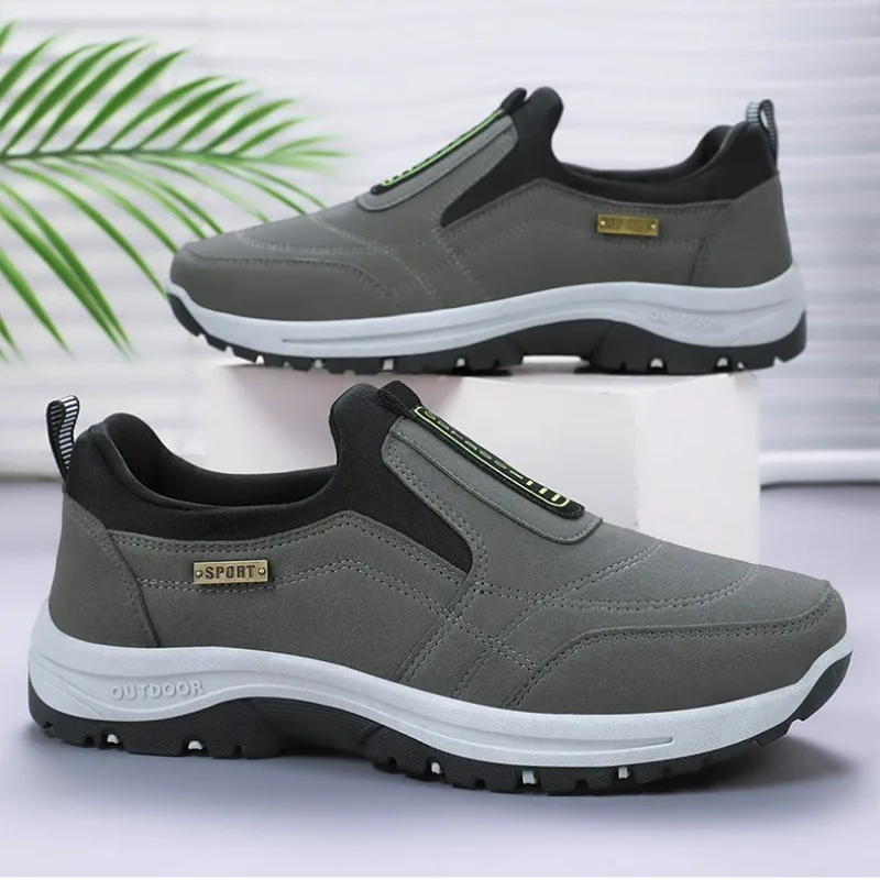 ⏰Last Day 50% OFF🔥Men's Orthopedic Lightweight Foot Pain Relief Slip-on Shoes Waterproof & Anti-Slip Rubber Sole