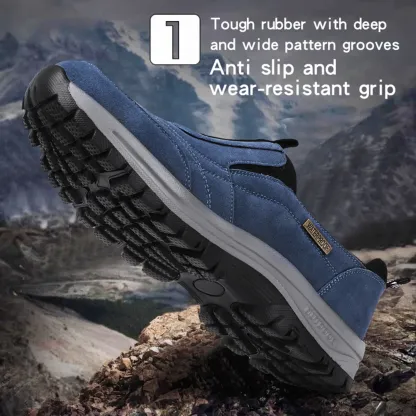⏰Last Day 50% OFF🔥Men's Orthopedic Lightweight Foot Pain Relief Slip-on Shoes Waterproof & Anti-Slip Rubber Sole