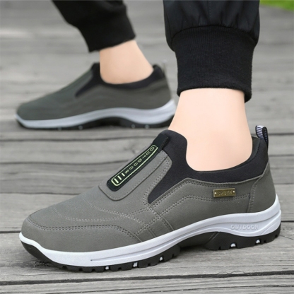 ⏰Last Day 50% OFF🔥Men's Orthopedic Lightweight Foot Pain Relief Slip-on Shoes Waterproof & Anti-Slip Rubber Sole