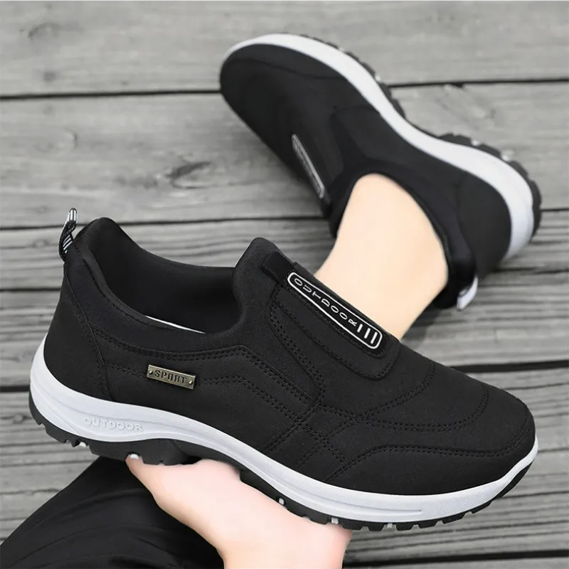 ⏰Last Day 50% OFF🔥Men's Orthopedic Lightweight Foot Pain Relief Slip-on Shoes Waterproof & Anti-Slip Rubber Sole