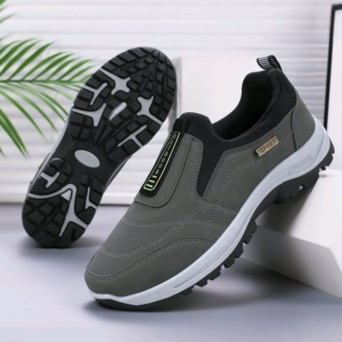 ⏰Last Day 50% OFF🔥Men's Orthopedic Lightweight Foot Pain Relief Slip-on Shoes Waterproof & Anti-Slip Rubber Sole