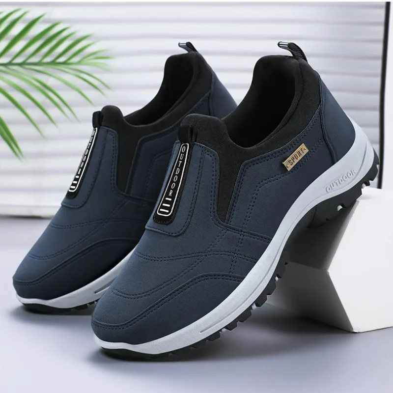 ⏰Last Day 50% OFF🔥Men's Orthopedic Lightweight Foot Pain Relief Slip-on Shoes Waterproof & Anti-Slip Rubber Sole