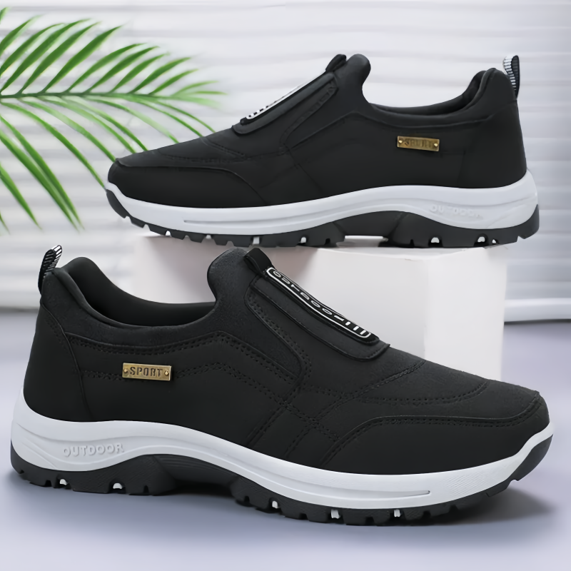 ⏰Last Day 50% OFF🔥Men's Orthopedic Lightweight Foot Pain Relief Slip-on Shoes Waterproof & Anti-Slip Rubber Sole