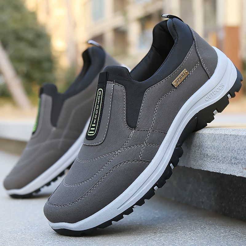 ⏰Last Day 50% OFF🔥Men's Orthopedic Lightweight Foot Pain Relief Slip-on Shoes Waterproof & Anti-Slip Rubber Sole