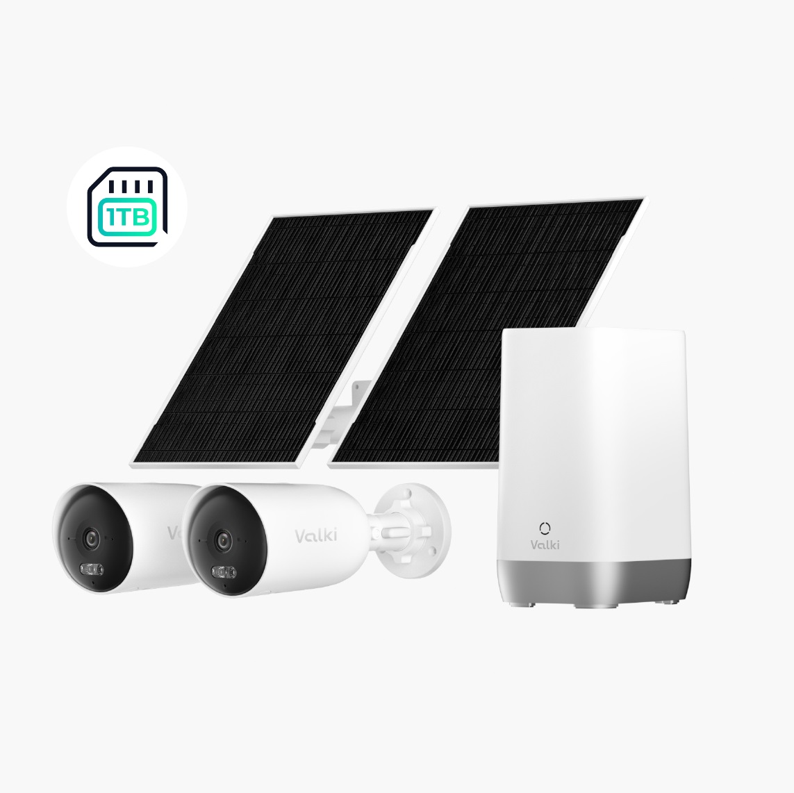 2K+ Wireless Solar-Powered LinkCam B104 2-Cam Kit