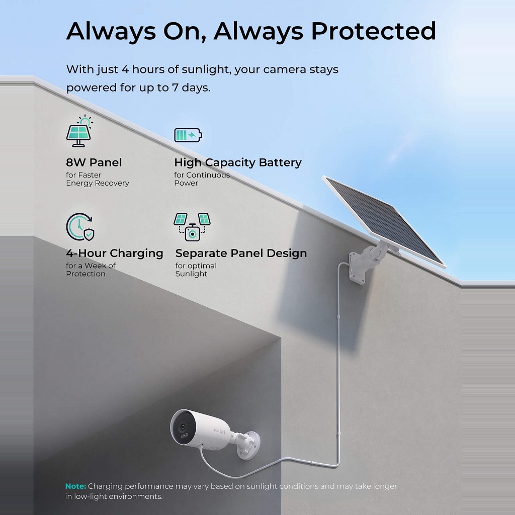 2K+ Wireless Solar-Powered Camera LinkCam B104 2-Cam Kit