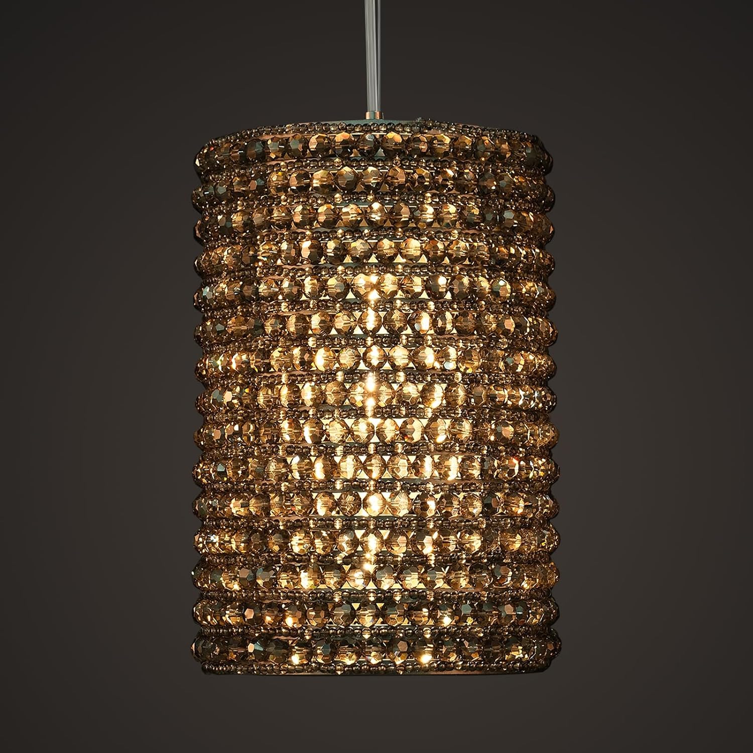 Alison K9 Crystal Beads Pendant Lights 12"