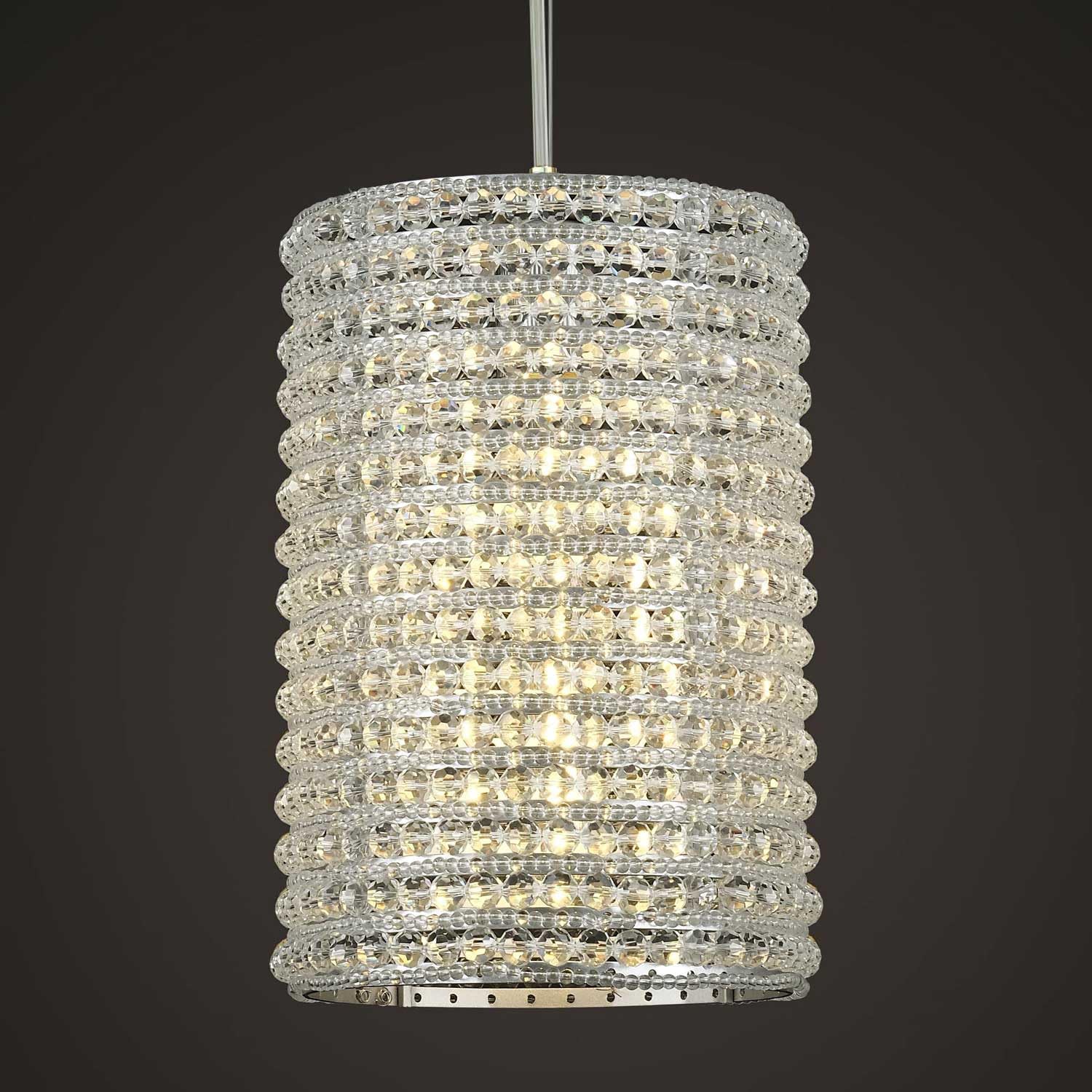 Alison K9 Crystal Beads Pendant Lights 12"