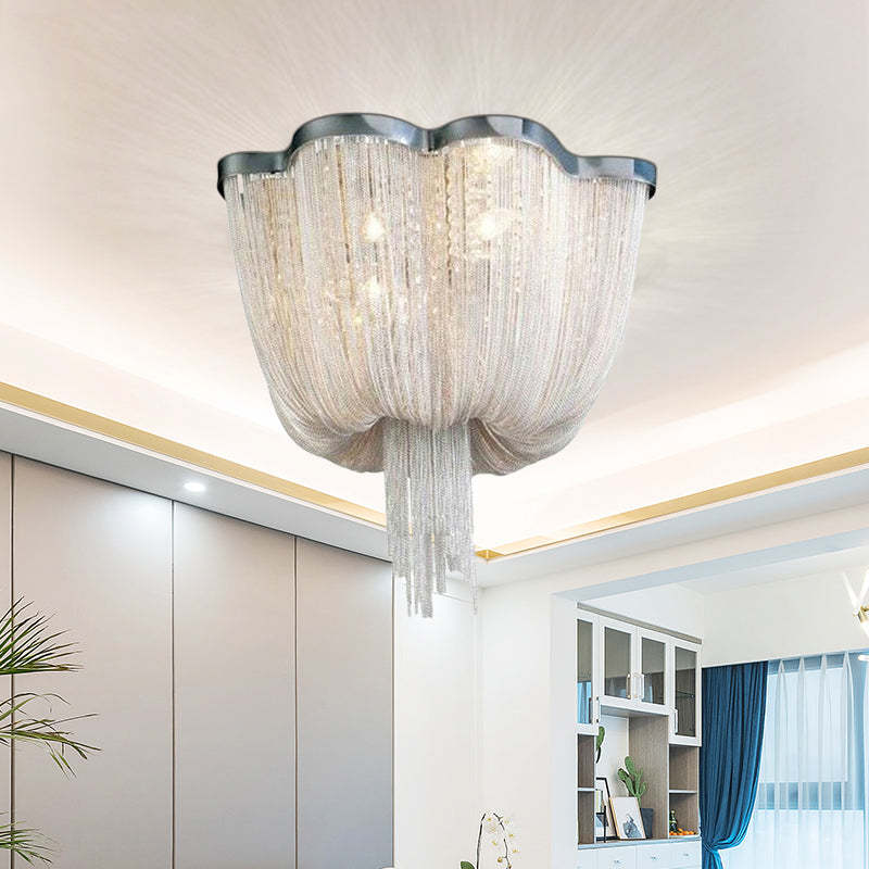 Aluminum Tassel Ceiling Light Post-Modern Chandelier Chain Light
