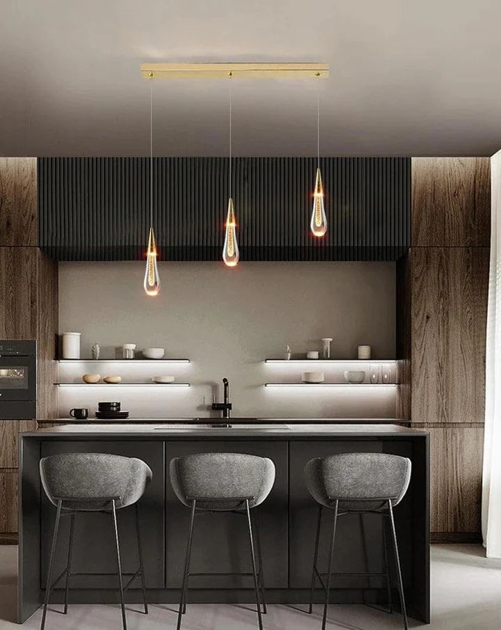 Amoy Glass Staircase Chandelier