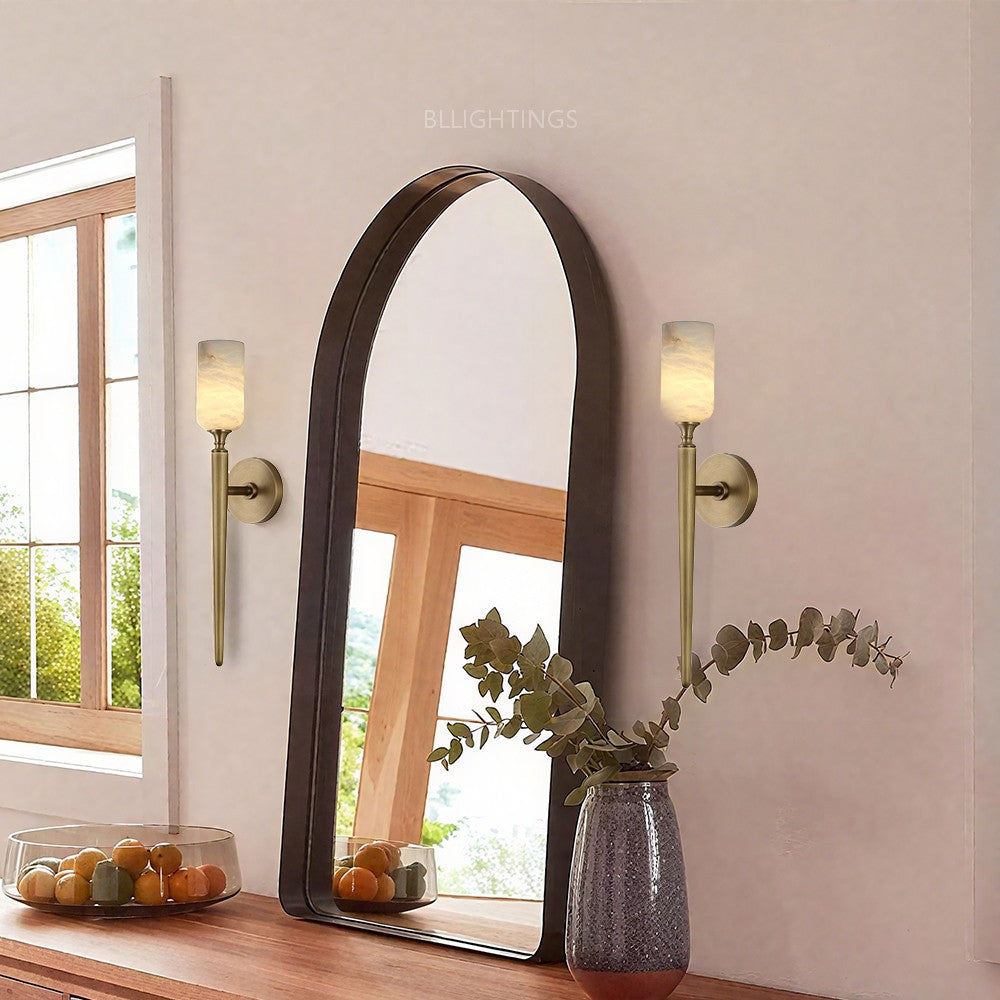 Alabaster Axis 1 Light Wall Sconce
