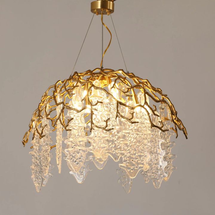 Branch Aqua Dome Chandelier